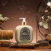 Santa Maria Novella, fluid body cream in glass bottle, Tabacco Toscano