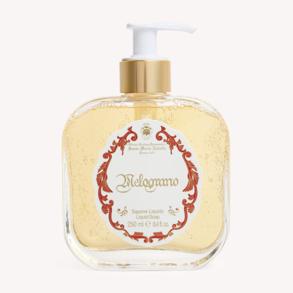 Santa Maria Novella, liquid soap in glass bottle, Melograno