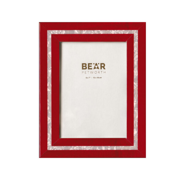 Italian photo frame, 5″x7″, MPB/30 red