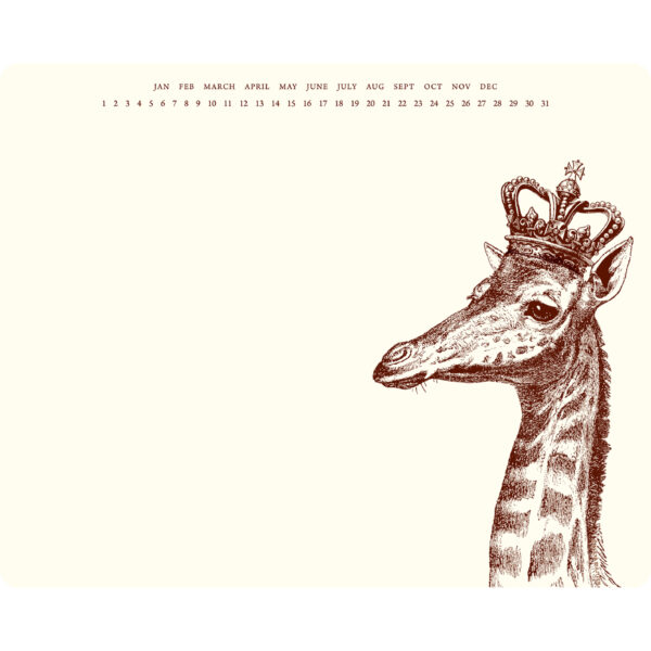 Alexa Pulitzer, mousepad notepad, Royal Giraffe