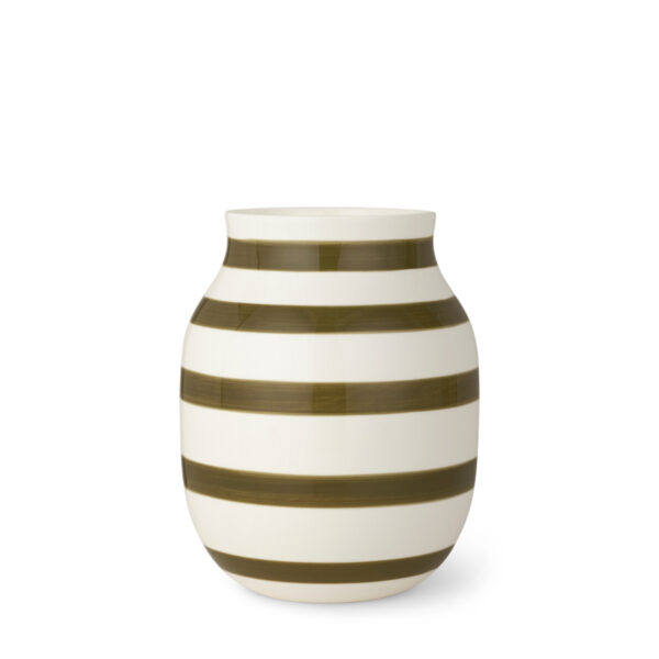 Kähler, Omaggio vase, olive green, 20cm