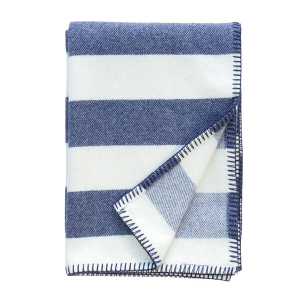 Melin Tregwynt, Broadstripe throw, Indigo