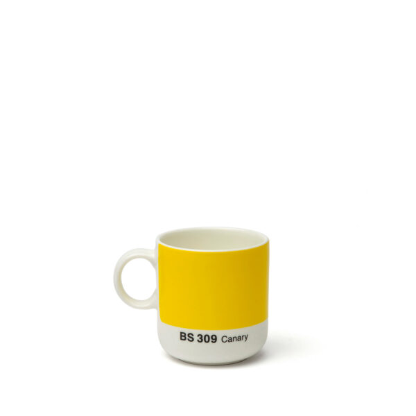 David Mellor, British Standard espresso cup, BS309 Canary Yellow