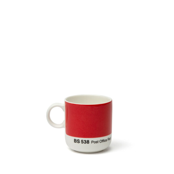 David Mellor, British Standard espresso cup, BS538 Post Office Red