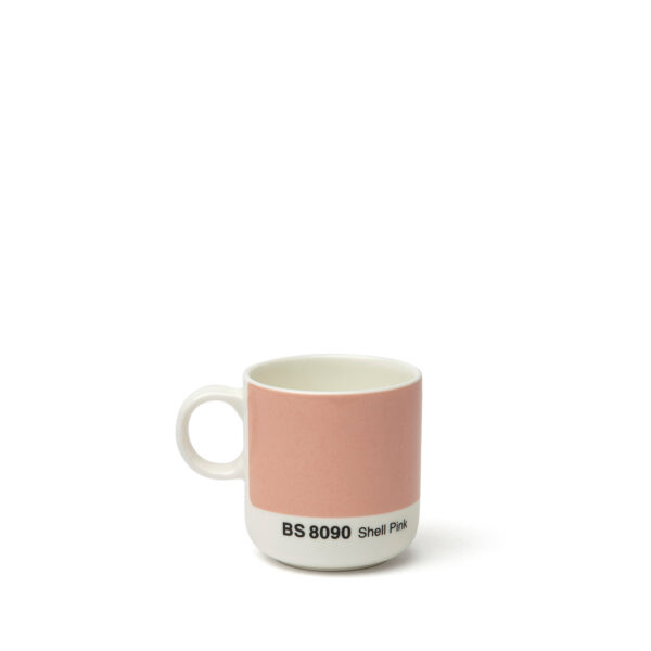 David Mellor, British Standard espresso cup, BS8090 Shell Pink