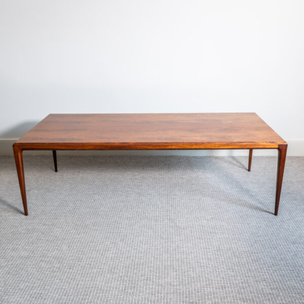 Danish rosewood coffee table, by Johannes Andersen for CFC Silkeborg, 1960s