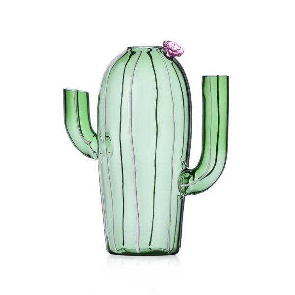 Ichendorf, Dessert Plants jug, green cactus & pink flower