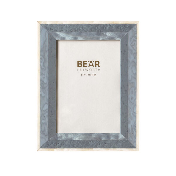 Italian photo frame, 5″x7″, intra blue