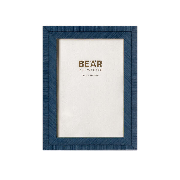 Italian photo frame, 5″x7″, mid blue
