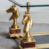 Brass ‘cheval’ horse head table by Maison Charles, France, c. 1970