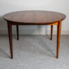 Danish rosewood circular extending dining table by Henry Rosengren Hansen for Brande Møbelindustri, c. 1960s