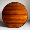 Danish rosewood circular extending dining table by Henry Rosengren Hansen for Brande Møbelindustri, c. 1960s