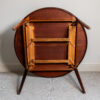 Danish rosewood circular extending dining table by Henry Rosengren Hansen for Brande Møbelindustri, c. 1960s