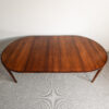Danish rosewood circular extending dining table by Henry Rosengren Hansen for Brande Møbelindustri, c. 1960s