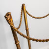 Pair of mid-century gilt metal umbrella or stick stands, c. 1950s
