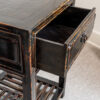 Pair of large Chinese lacquered side tables, first half of 20th Century