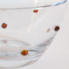 Vintage glass bowl by Krosno, Poland