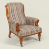 Pair of Victorian oak framed armchairs, c. 1880