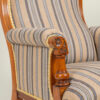 Pair of Victorian oak framed armchairs, c. 1880