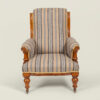 Pair of Victorian oak framed armchairs, c. 1880
