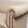 Late Victorian Chesterfield upholstered in Volga Linen Natural Herringbone, c. 1890