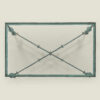 Green patinated bronze coffee table in the style of Giacometti