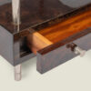 Pair of Italian lacquered parchment and mahogany side tables by Aldo Tura, 1960s