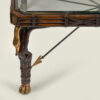 Large Maitland-Smith zoomorphic brass mounted coffee table with arrows, c. 1980s