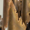 Danish Brutalist brass pendant light by Svend Aage Holm Sorensen (1913-2004) for Holm Sorensen & Co, c. 1970