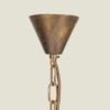Danish Brutalist brass pendant light by Svend Aage Holm Sorensen (1913-2004) for Holm Sorensen & Co, c. 1970