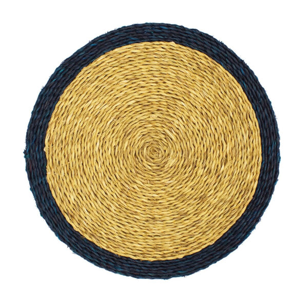 Gone Rural, trim placemat, indigo
