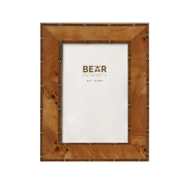 Italian photo frame, 5″x7″, antique poplar/30