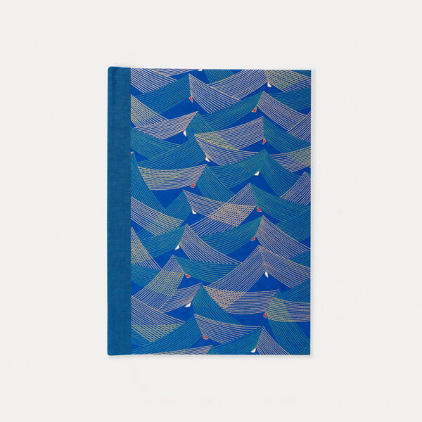 Esmie, classic journal, geometric waves/blue